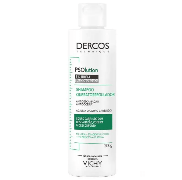 Shampoo Vichy Dercos Psolution Queratorregulador 200g
